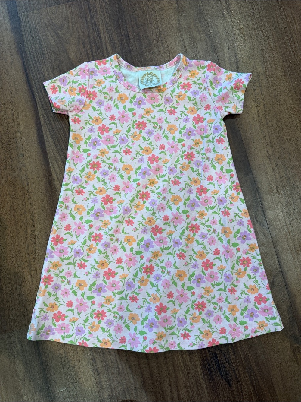 The Beaufort Bonnet Company Girls' Pink Floral A-Line Dress